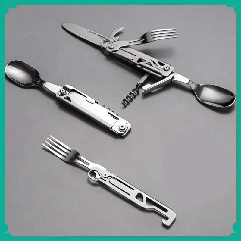 Camping Cooking Bundle - Juego de tenedor y cuchara multifunción