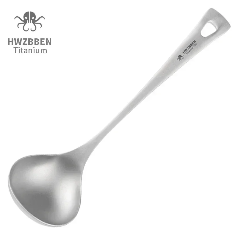 Camping Cooking Ware - HWZBBEN-cucharas de sopa de titanio para
