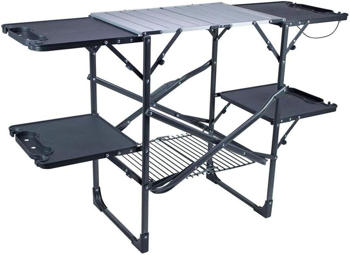 Camping Cooking Table - Mesa de cocina portátil plegable y