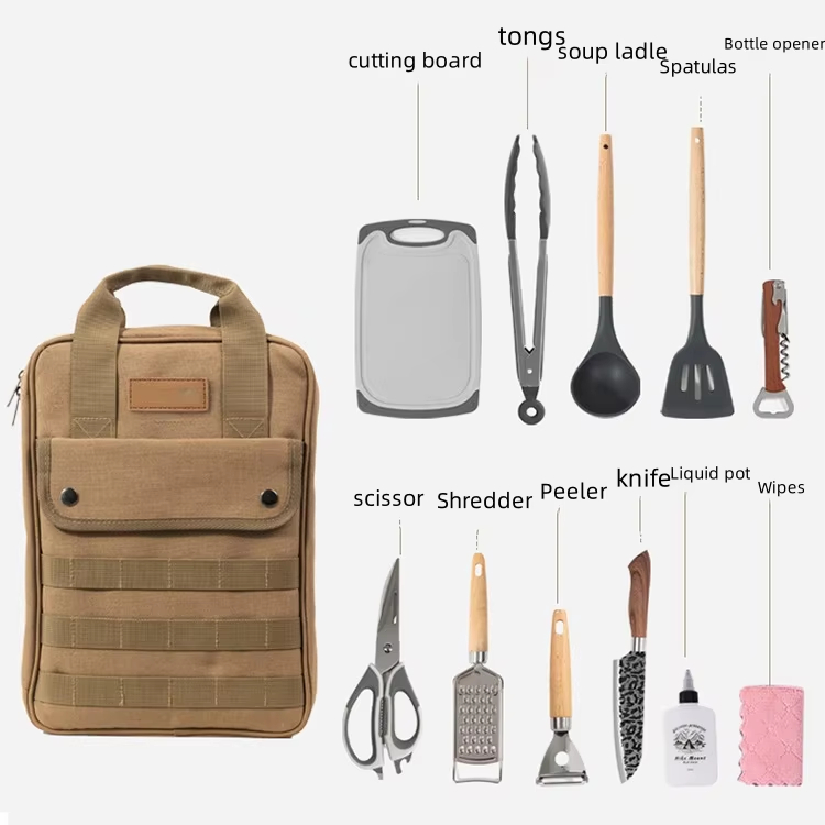 Camping Cooking Accessories Set - Juego de utensilios de cocina para