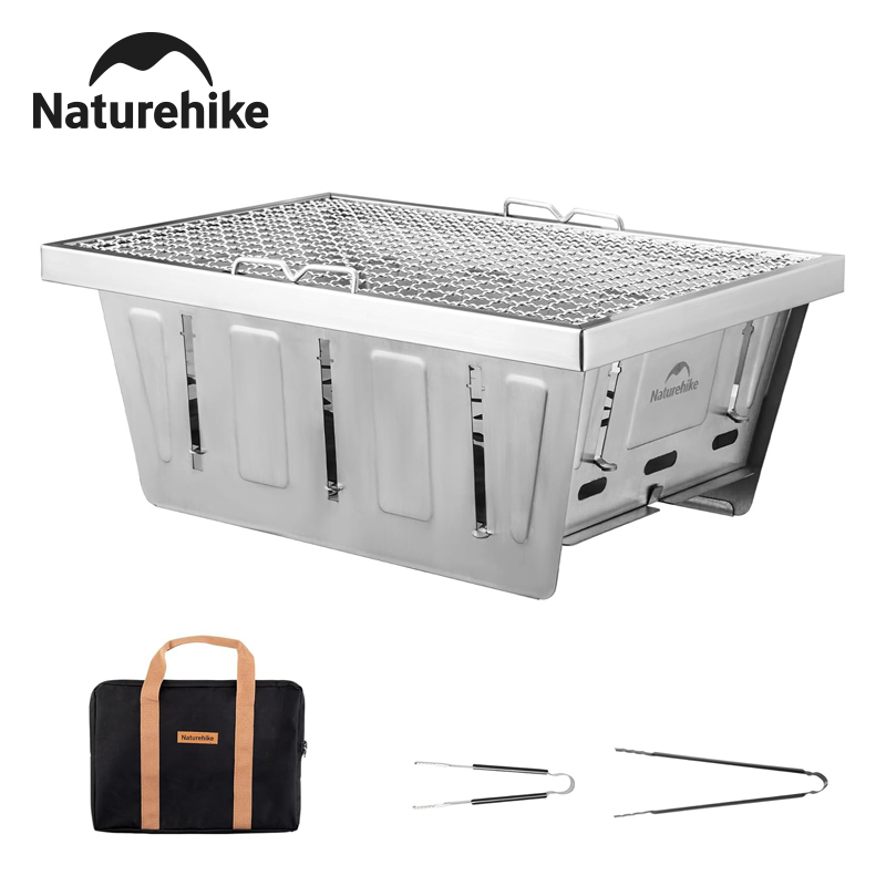 Camping Cooking Table - Parrilla de carbón Naturehike para acampar,