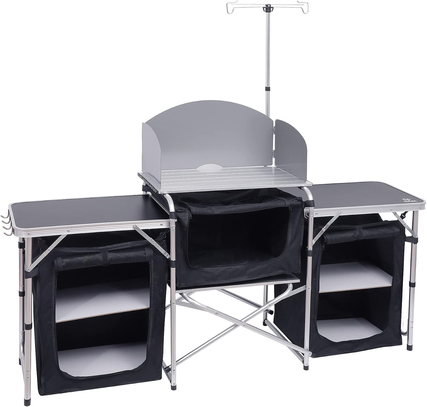 Camping Cooking Table With Windshield - Mesa de Cocina Plegable para Camping,