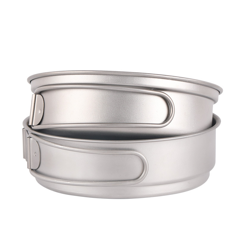 Camping Cooking Frying Pan - Sartén de titanio para acampar, sartén