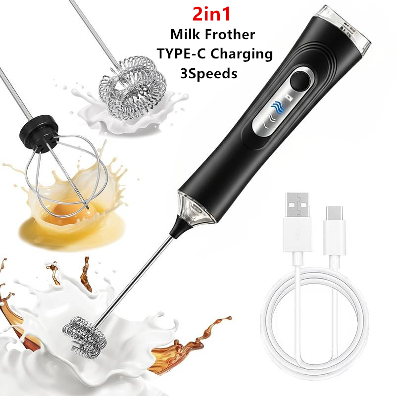 Pocket Coffee Maker - Espumador de Leche Eléctrico + Batidor