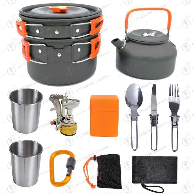 Camping Cooking Accessories Set - Utensilios de cocina de aluminio para