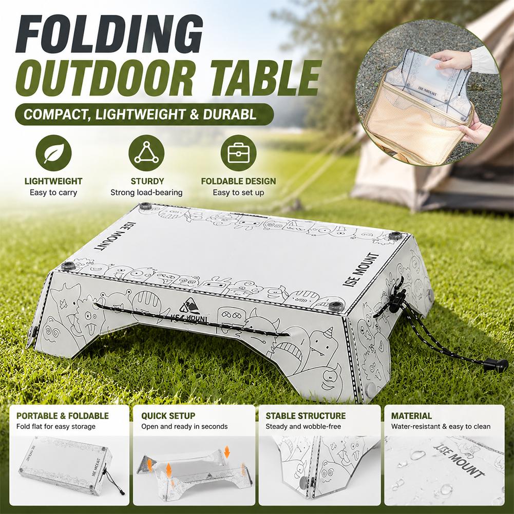 Camping Cooking Table - Mesa Plegable Portátil para Camping, Ligera,