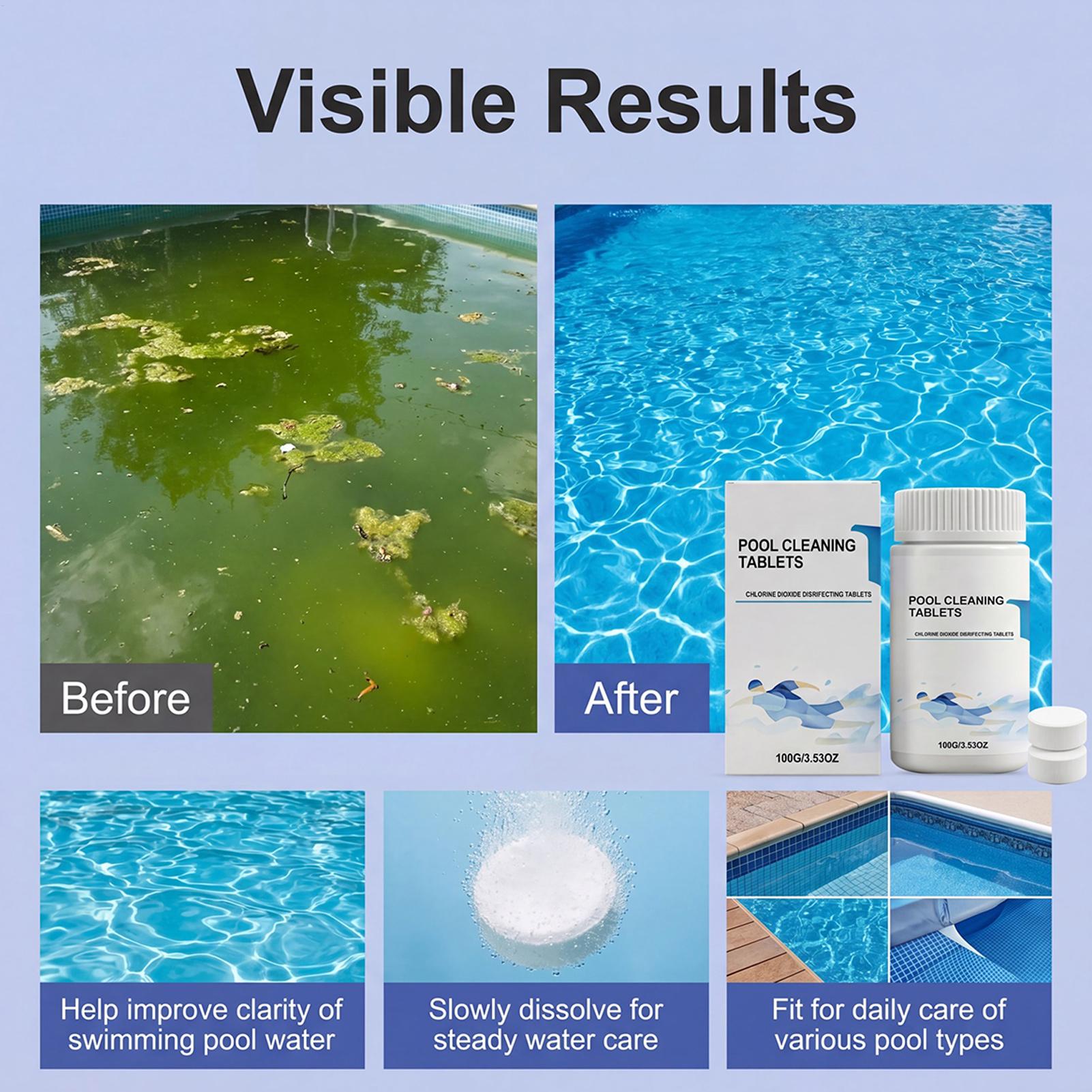 Water Purification Tablet - Tabletas Purificadoras de Agua, Eliminador de