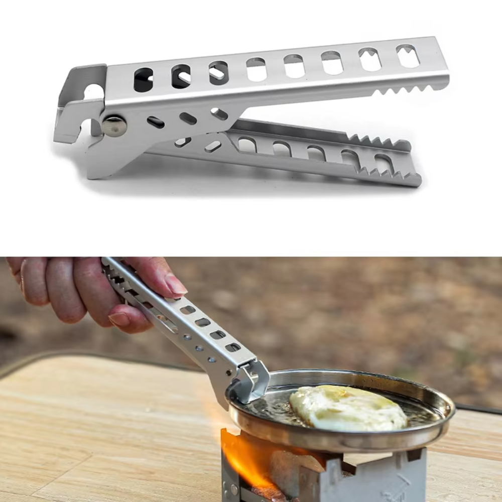 Camping Cooking Handle - Clip de aleación anticaliente de aluminio