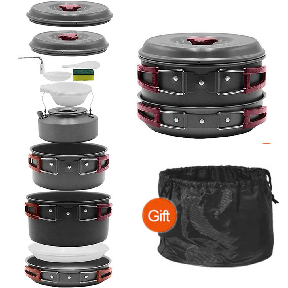 Camping Cooking Frying Pan - Juego de picnic de cocina al
