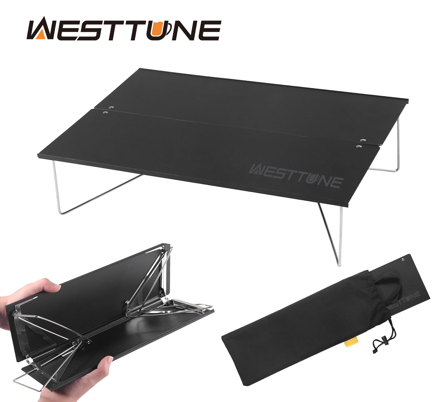 Camping Cooking Table - WESTTUNE Mini mesa compacta para acampar,