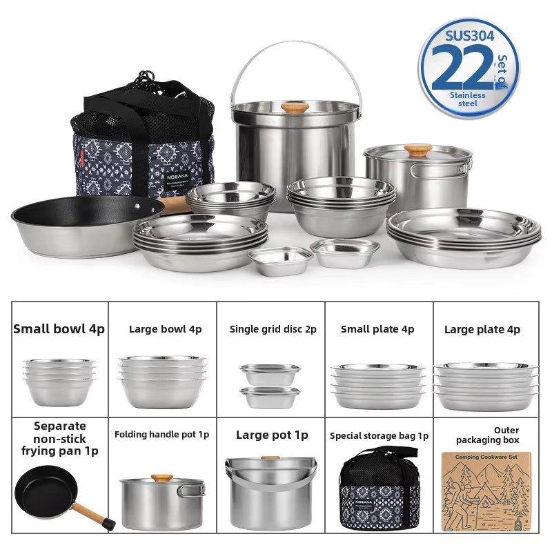 Camping Cooking Accessories Set - NOBANA, el más nuevo juego de