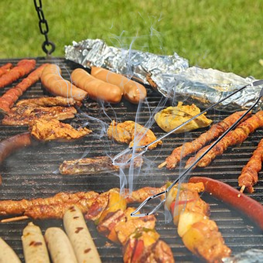 Camping Cooking Tips - Pinzas para barbacoa de 16 pulgadas,