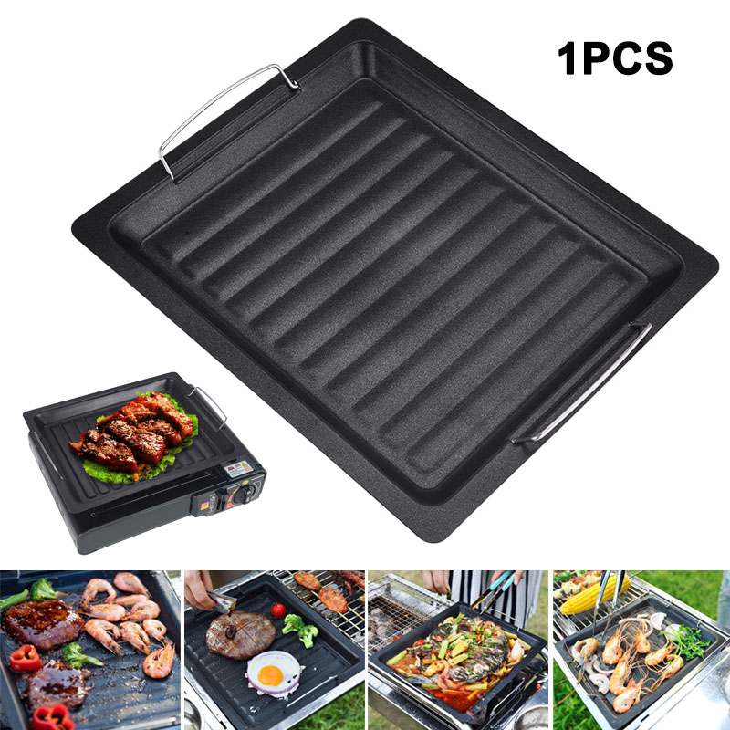 Camping Cooking Ware - Sartén cuadrada gruesa para exteriores con