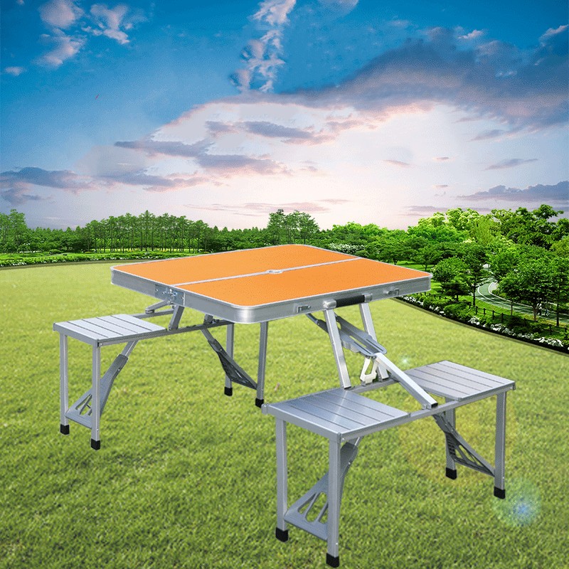 Camping Cooking Table - Mesa y silla plegables para acampar