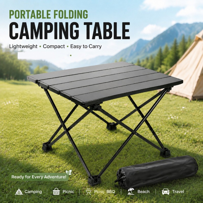 Camping Cooking Equipment - Mesa de Camping Plegable Ligera y