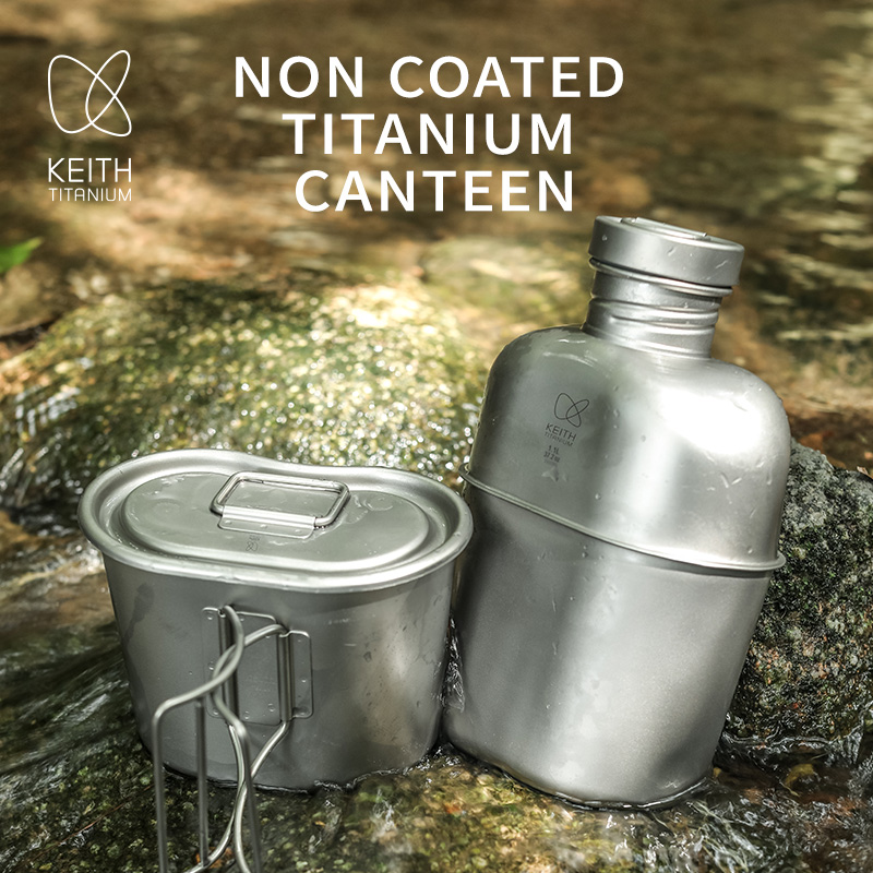 Camping Cooking Mess Kit - KEITH - Juego de Cantimplora y