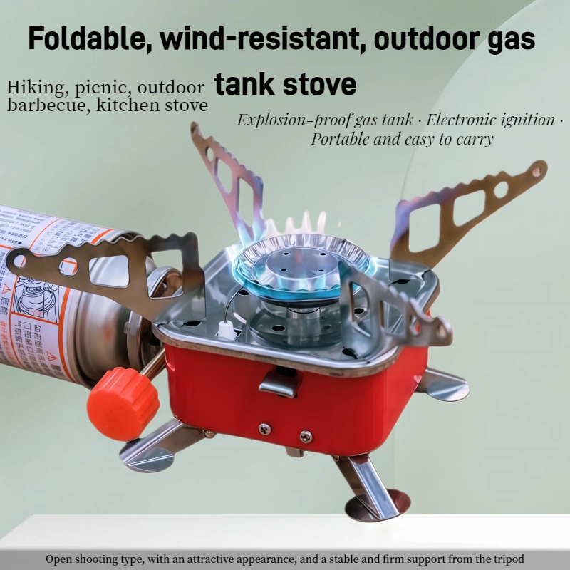Camping Cooking Ovens - Mini Estufa Cuadrada Portátil para Exteriores,