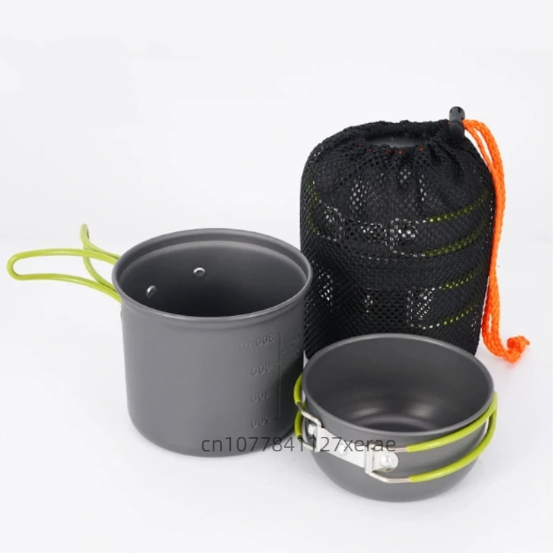 Camping Cooking Mess Kit - Cuenco y olla plegables de aluminio