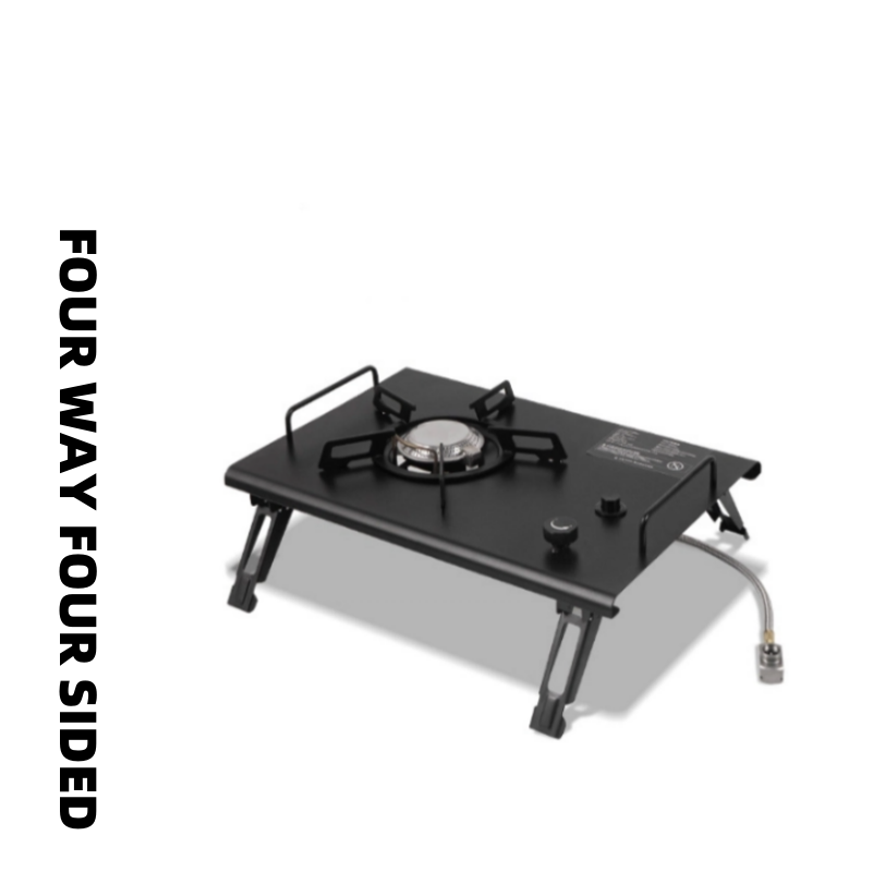 Camping Cooking Table With Windshield - Estufa de mesa de camping plegable