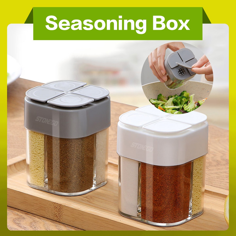 Camping Cooking Container - Dispensador de plástico 4 en 1,