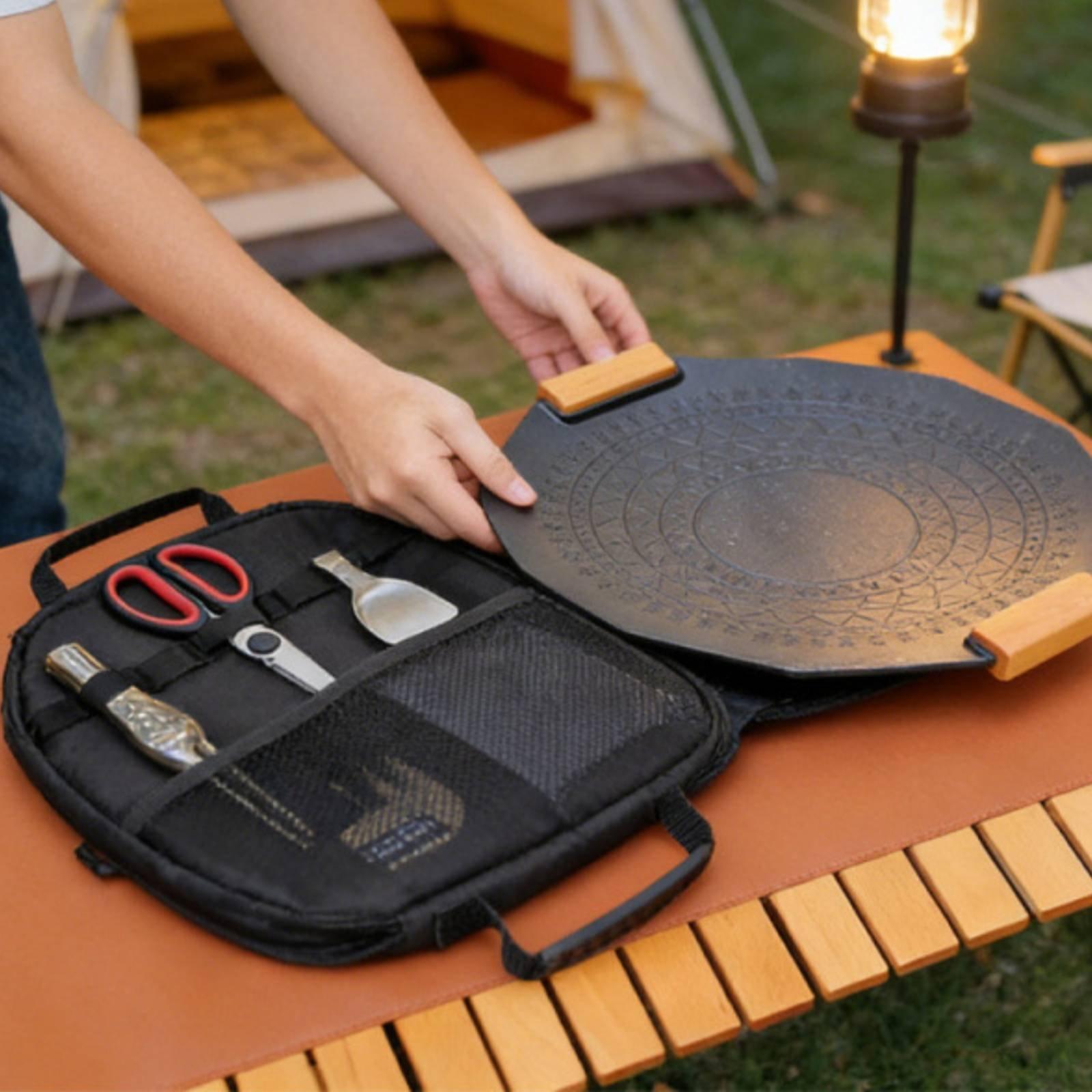Camping Cooking Frying Pan - Bolsa de Almacenamiento para Sartenes, Bolsa