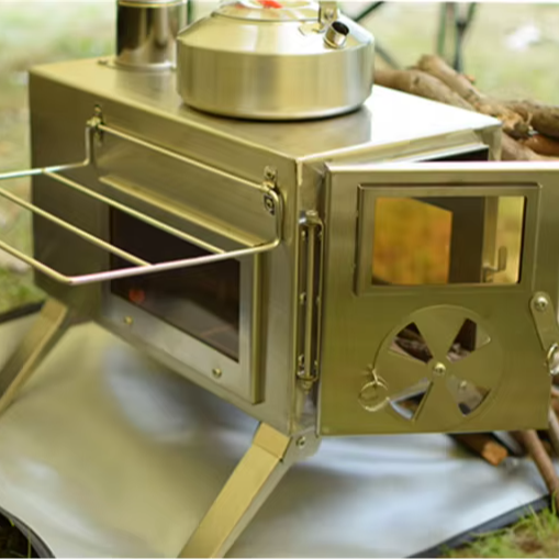 Camping Cooking Ovens - Estufa Portátil de Acero Inoxidable para