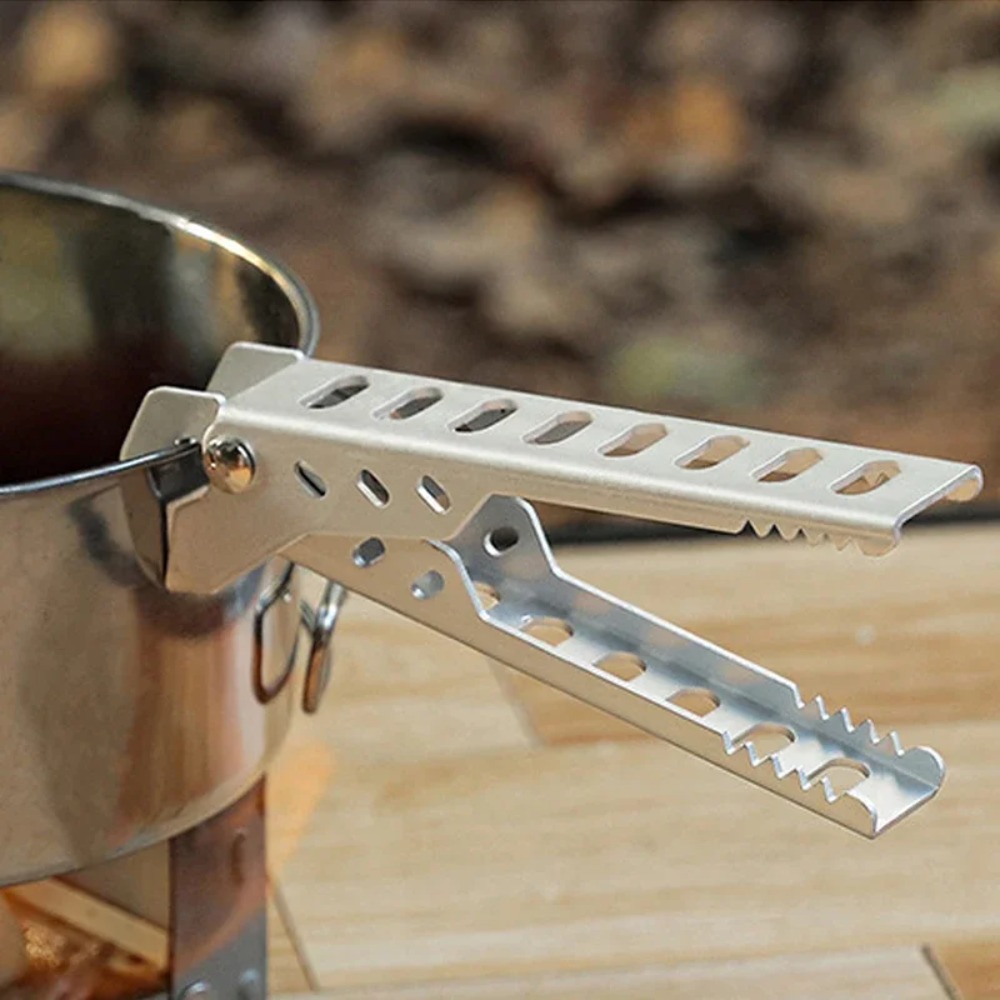 Camping Cooking Handle - Clip de aleación de aluminio anticaliente,