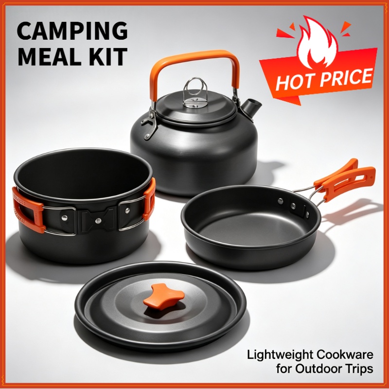 Camping Cooking Ware - Juego de cocina para acampar, utensilios