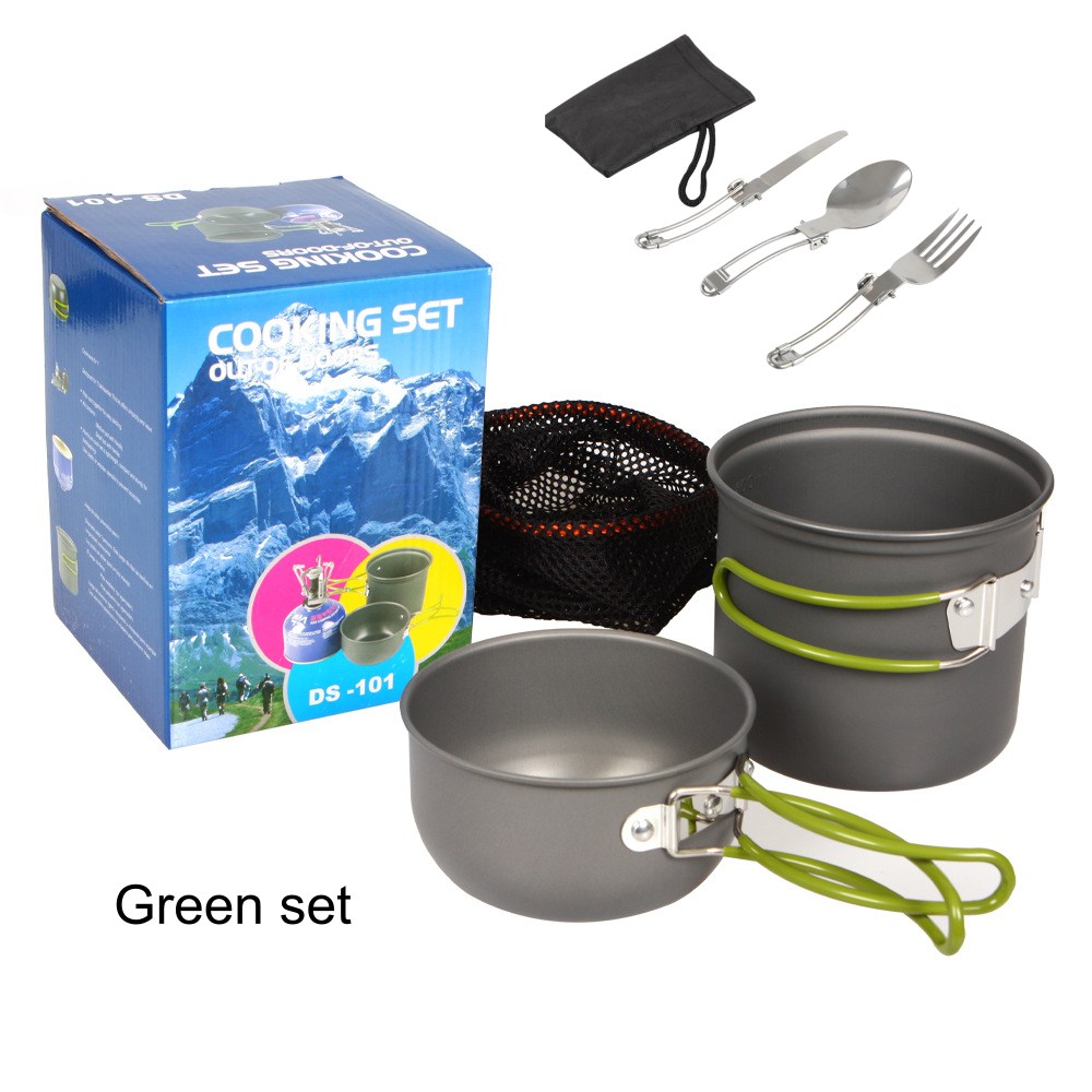 Camping Cooking Mess Kit - Juego de Utensilios de Cocina para