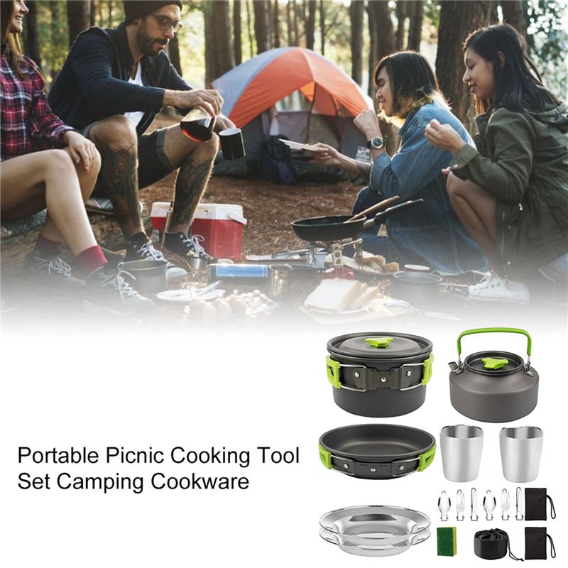 【COMPADORES】Utensilios de coci - Camping Cooking Accessories Set reseña y precio