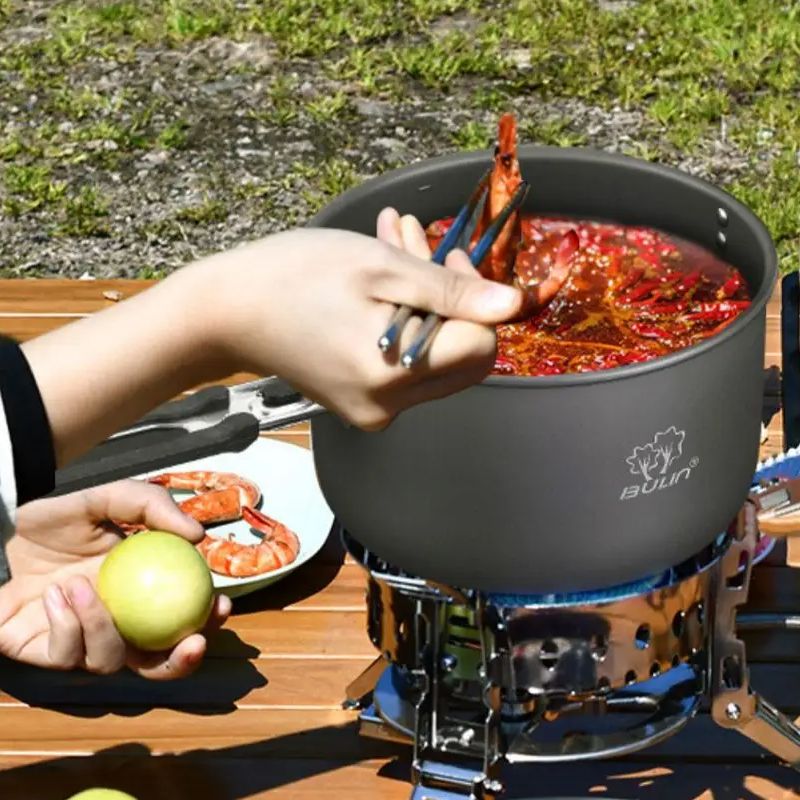 Olla de cocina para acampar Bu - Camping Cooking Ware reseña y precio