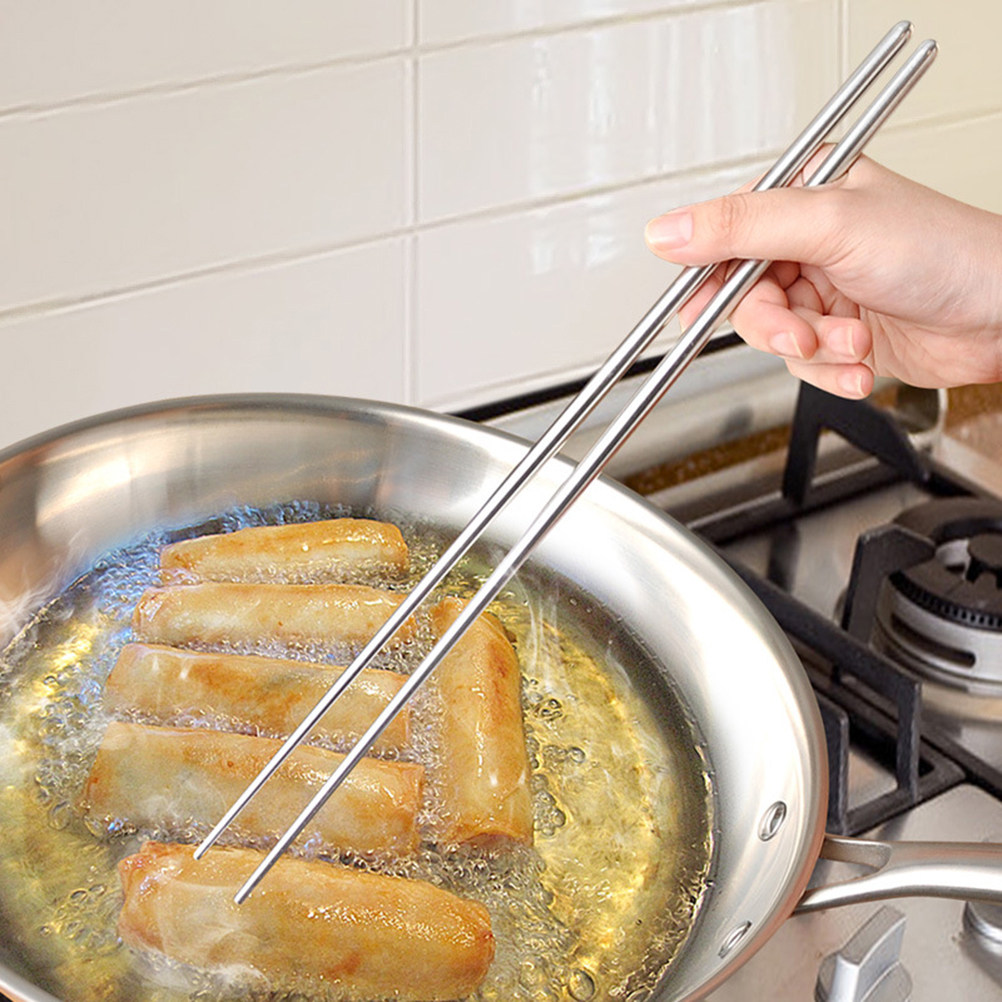 1 Par de Palillos Extra Largos - Camping Cooking Tips reseña y precio