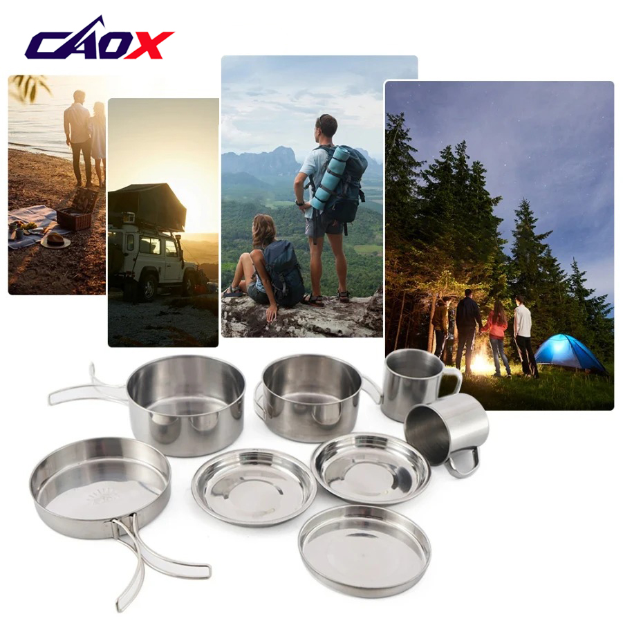 CAOX Juego de Utensilios de Co - Camping Cooking Mess Kit reseña y precio