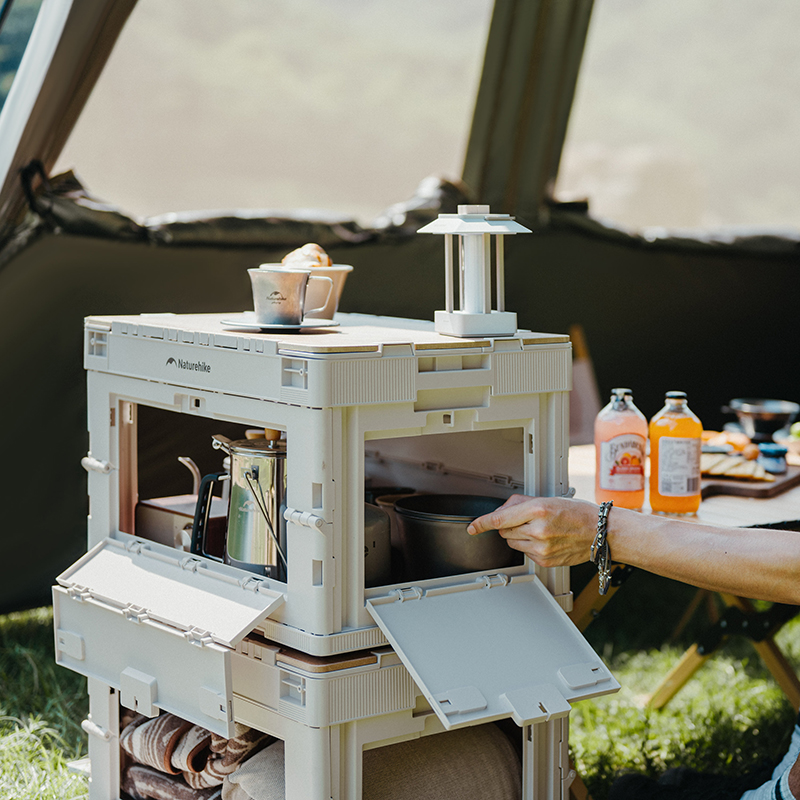 Caja de Almacenamiento Plegabl - Camping Cooking Table reseña y precio