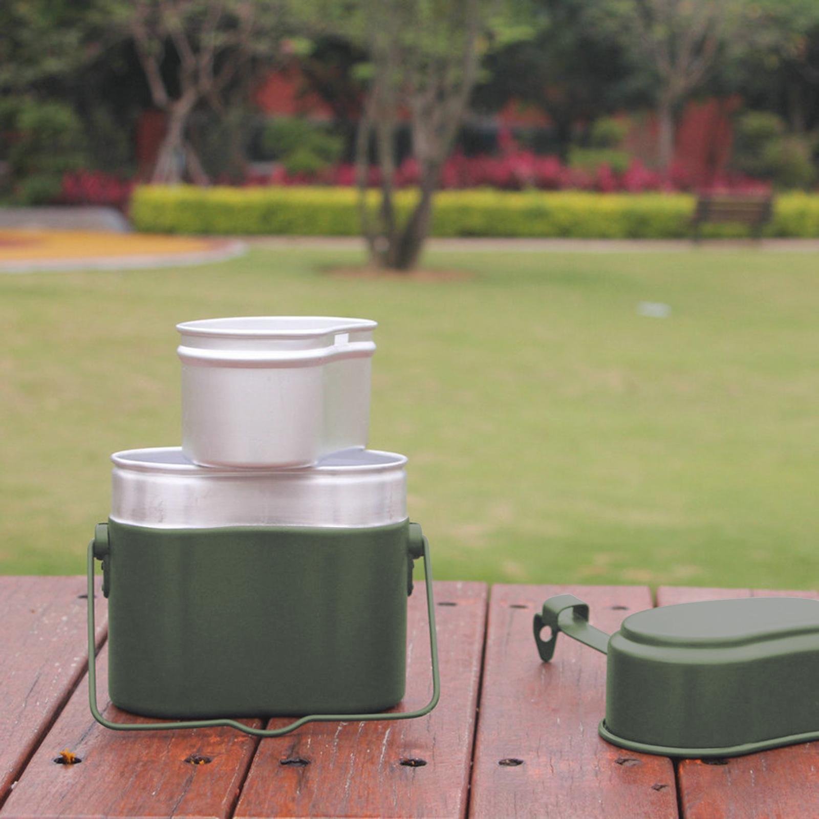 Juego de 3 piezas de ollas y s - Camping Cooking Mess Kit reseña y precio