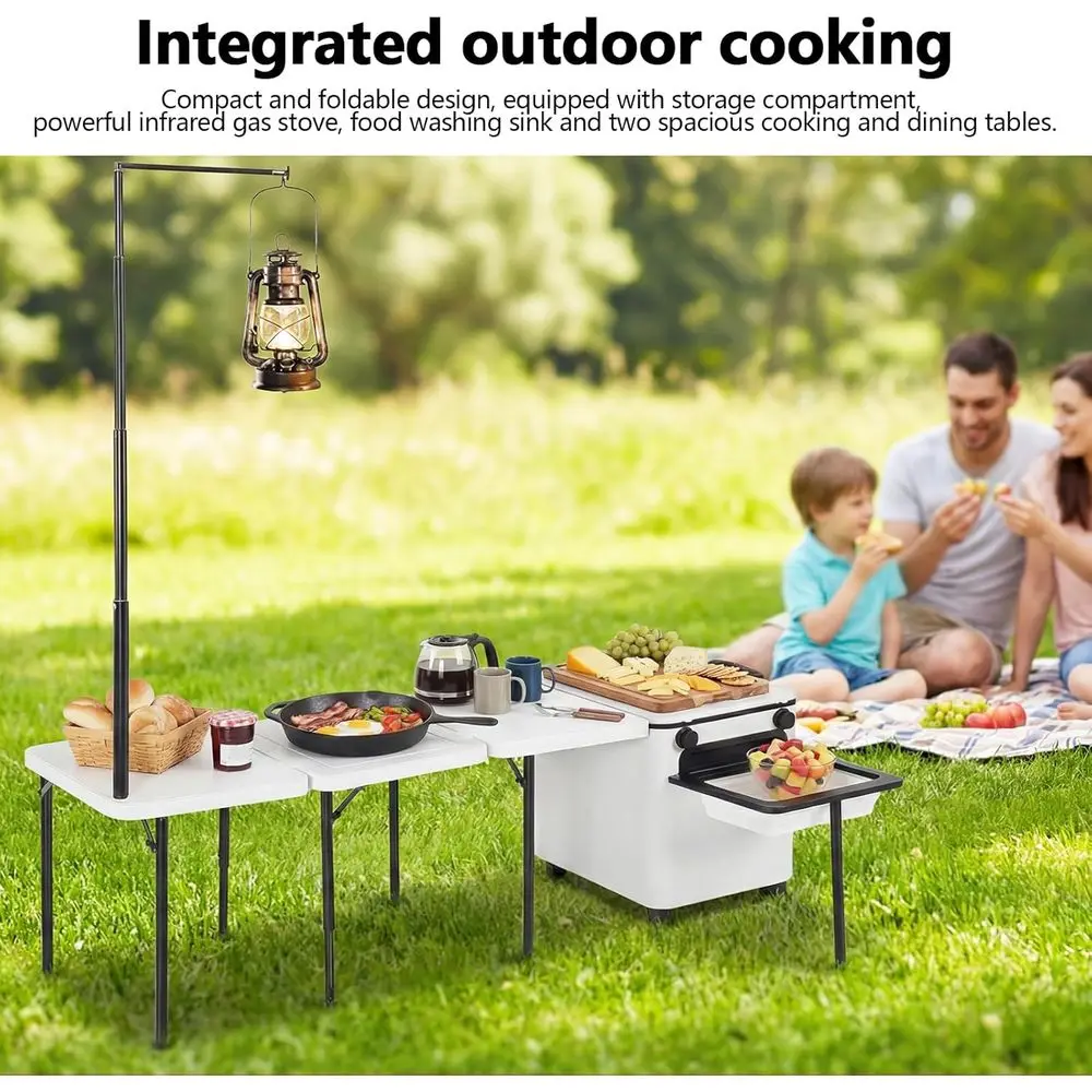 Carrito de Barbacoa Portátil p - Camping Cooking Light reseña y precio