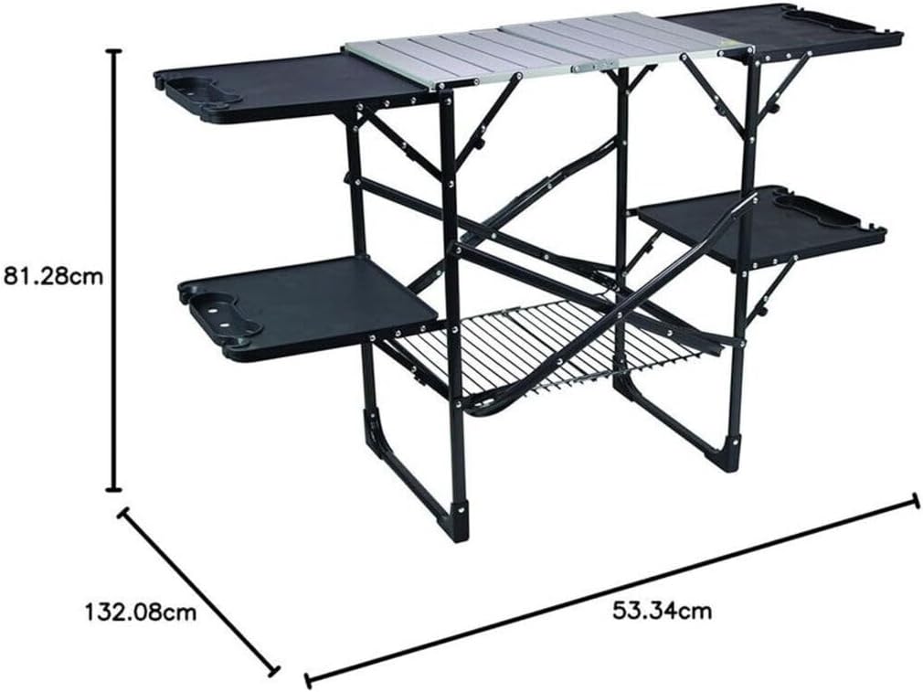 Mesa de cocina portátil plegab - Camping Cooking Table reseña y precio