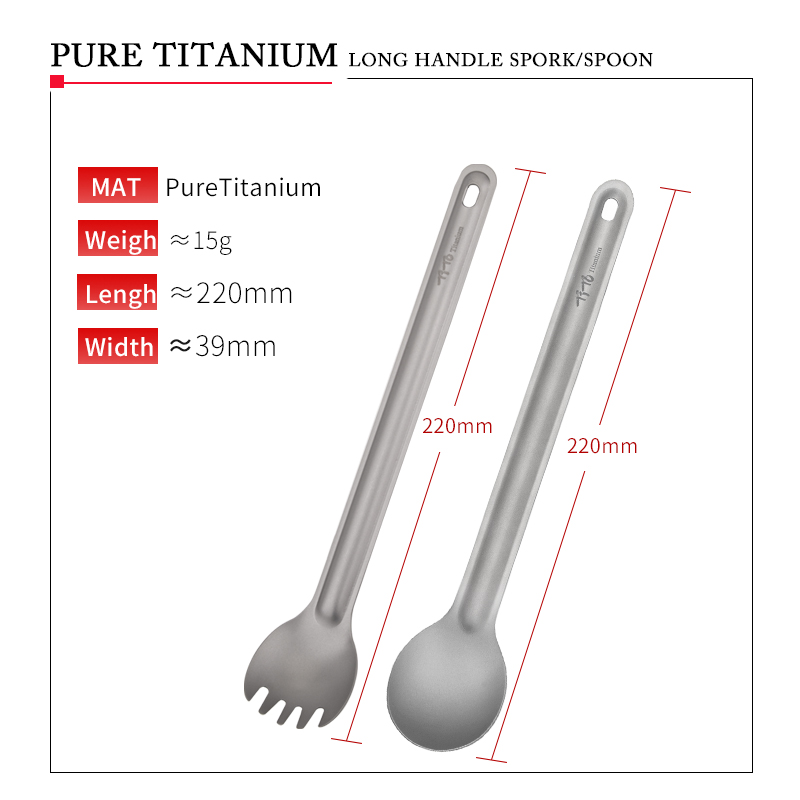 TiTo-cuchara deportiva de tita - Camping Cooking Handle reseña y precio