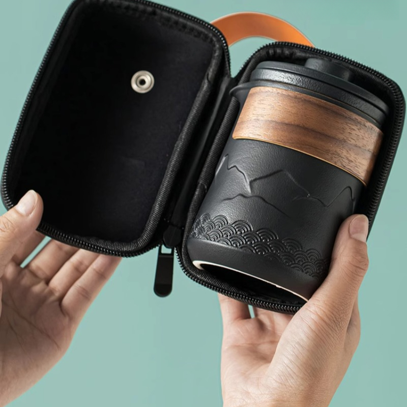Juego de té de viaje portátil, - Camping Cooking Utilities reseña y precio