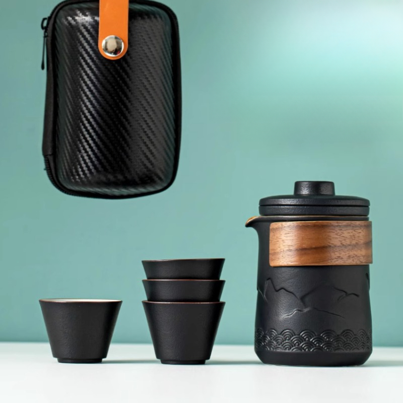 Juego de té de viaje portátil, - Camping Cooking Utilities reseña y precio