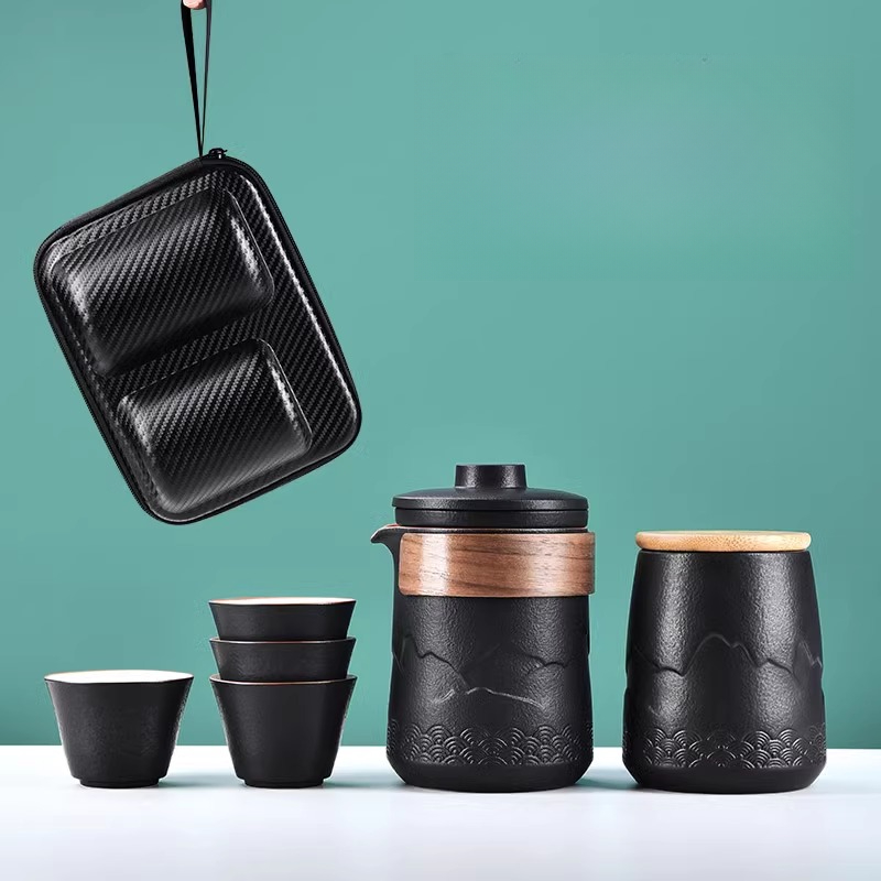 Juego de té de viaje portátil, - Camping Cooking Utilities reseña y precio