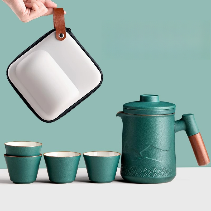 Juego de té de viaje portátil, - Camping Cooking Utilities reseña y precio