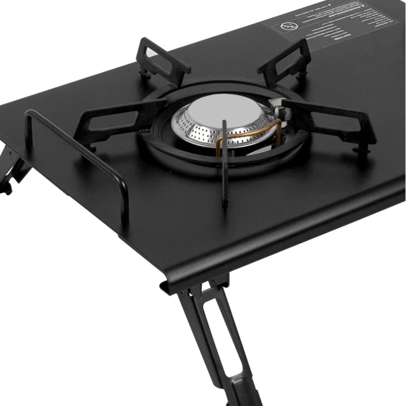 Estufa de gas portátil plegabl - Camping Cooking Table With Windshield reseña y precio