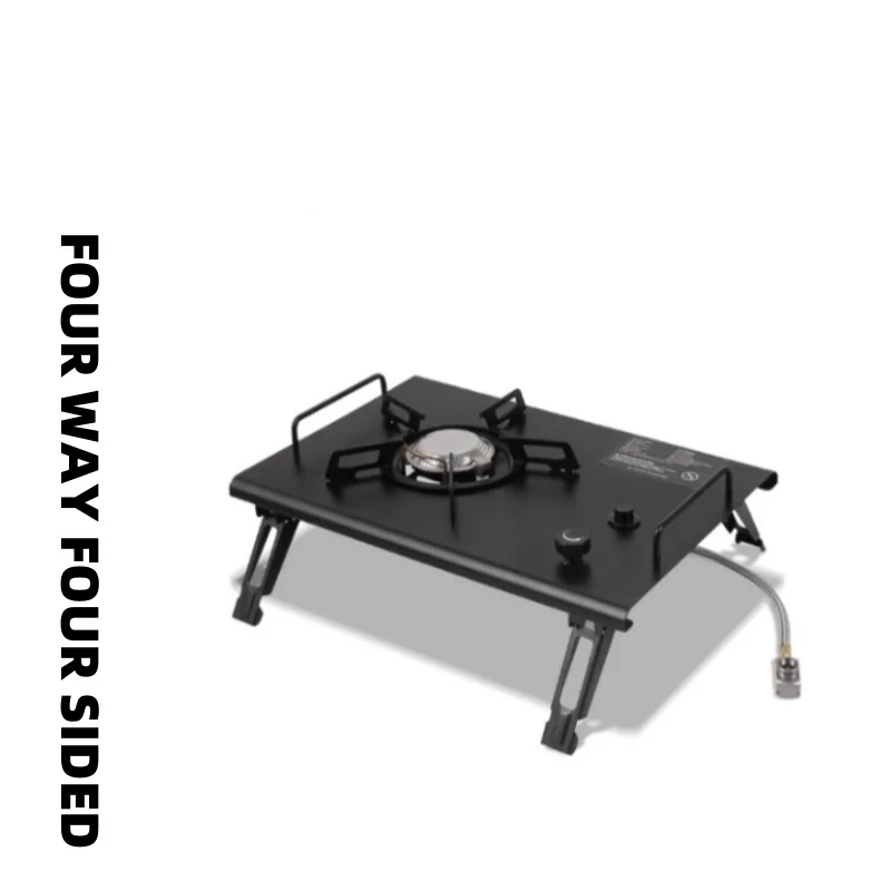 Estufa de gas portátil plegabl - Camping Cooking Table With Windshield reseña y precio