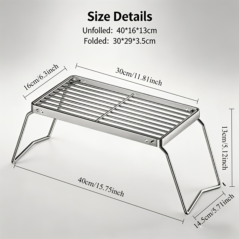 Soporte portátil plegable de a - Camping Cooking Utilities reseña y precio