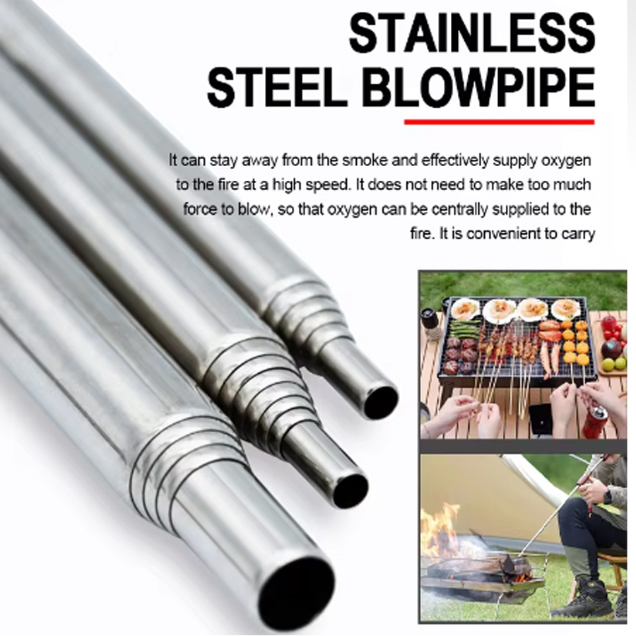 Tubo de soplado de acero inoxi - Camping Cooking Ware reseña y precio