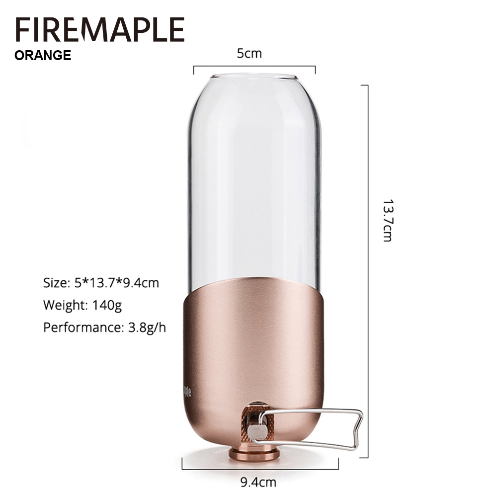 Linterna de Gas naranja de arc - Camping Cooking Light reseña y precio