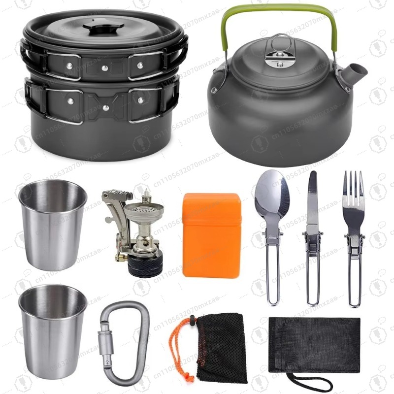 Utensilios de cocina de alumin - Camping Cooking Accessories Set reseña y precio