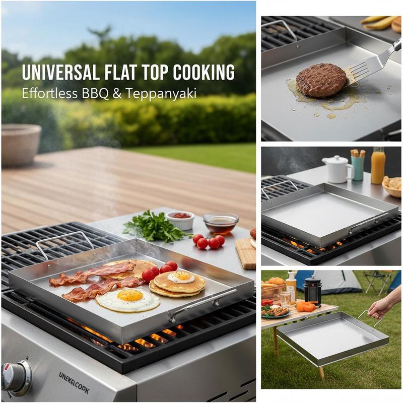 Plancha universal de superfici - Camping Cooking Handle reseña y precio