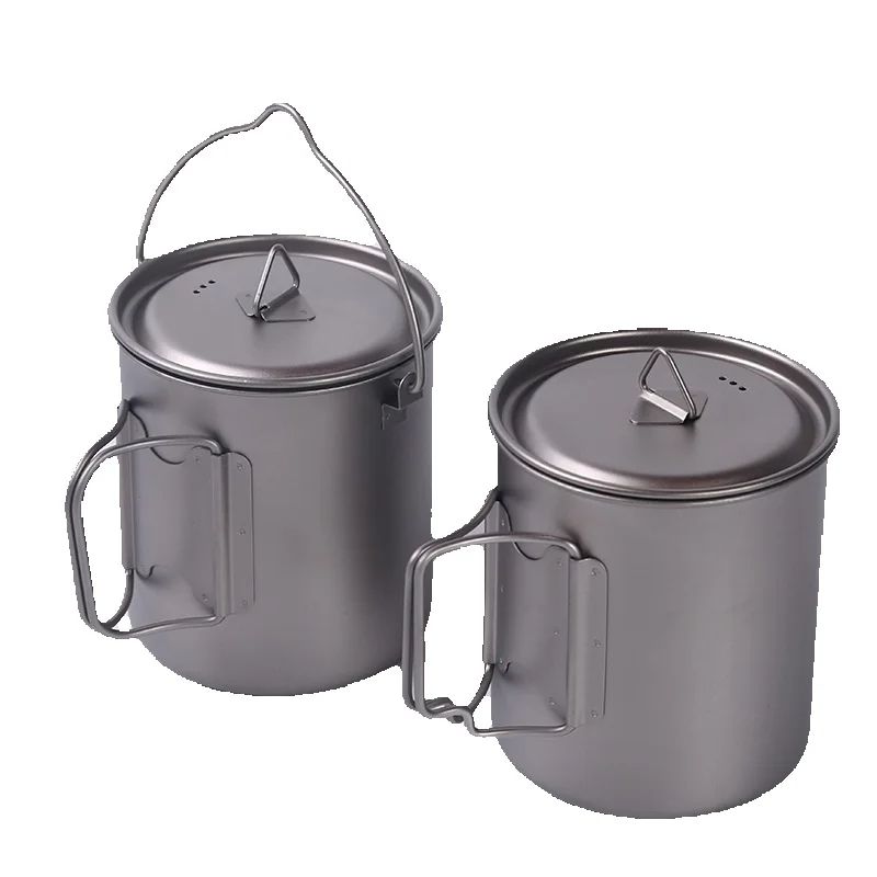 Tazas de titanio para acampar, - Camping Cooking Ware reseña y precio